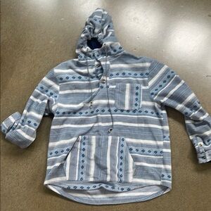 Striped Blue Thick Jacket